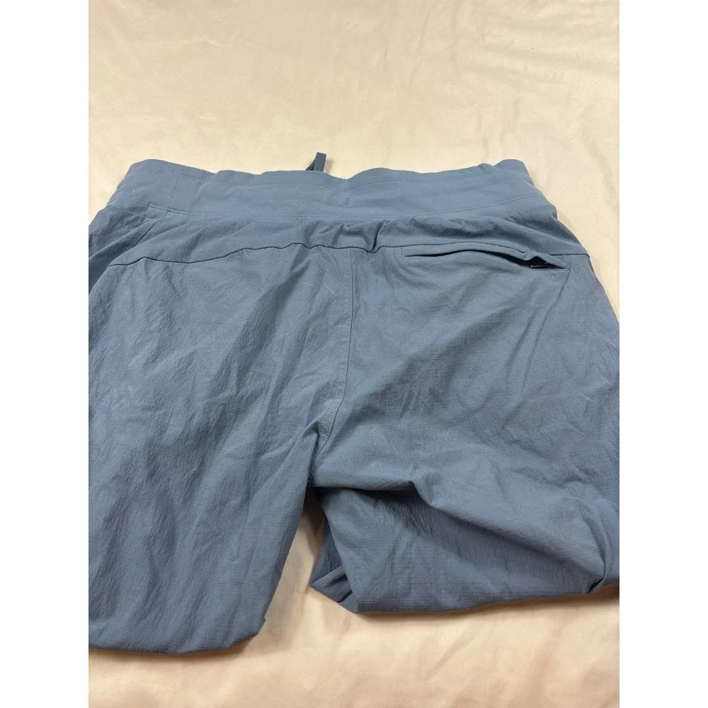 Athleta Trekkie North Joggers 10T Tall Blue Hiking Travel Pants Zipper Pockets